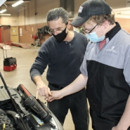 Hybrid and Electrical vehicle training at our Worcester, MA campus